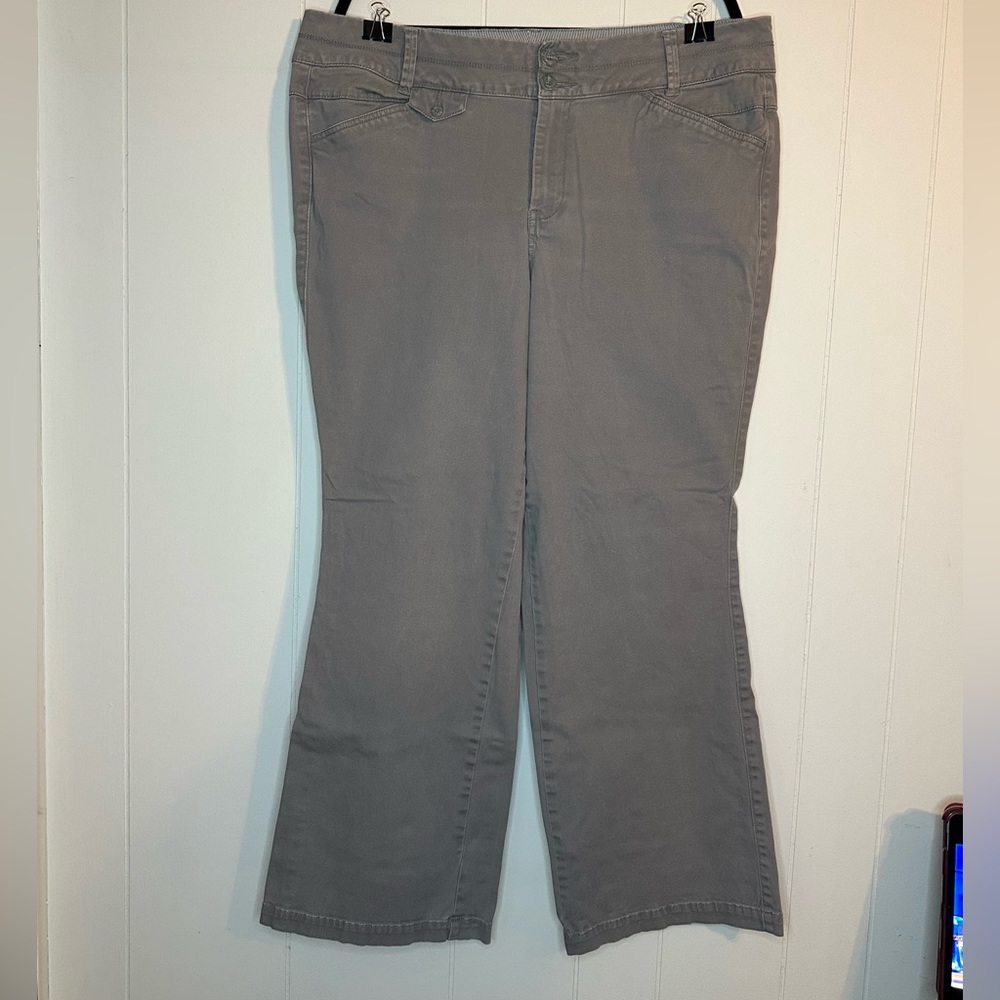 Lane Bryant wide leg cotton dress pant size 18.